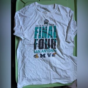 2018 NCAA Final Four Men's Champion short Sleeve T Shirt Size Small L